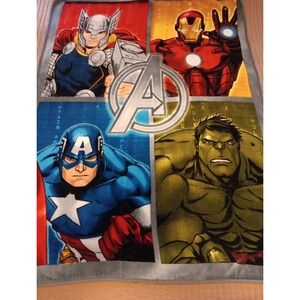 Marvel - Avengers Fleece Throw Blanket 60X45 Hulk- Iron Man- Capt. America- Thor